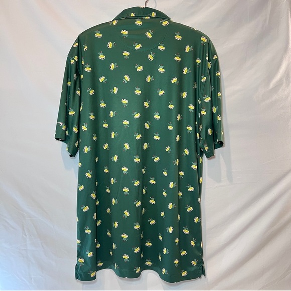 Backspin Cheese Please Polo (hunter green) size Large - Picture 2 of 11